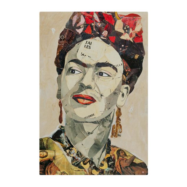 Quadro ritratto Frida Kahlo - Collage No.2