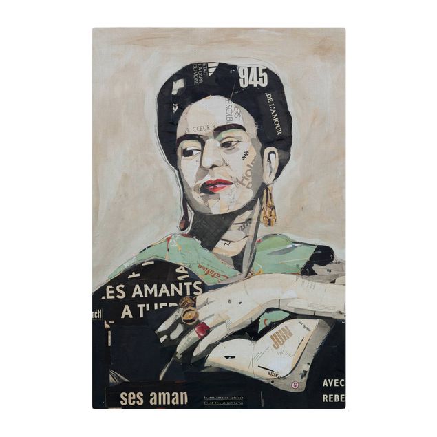 Quadro ritratto Frida Kahlo - Collage No.4