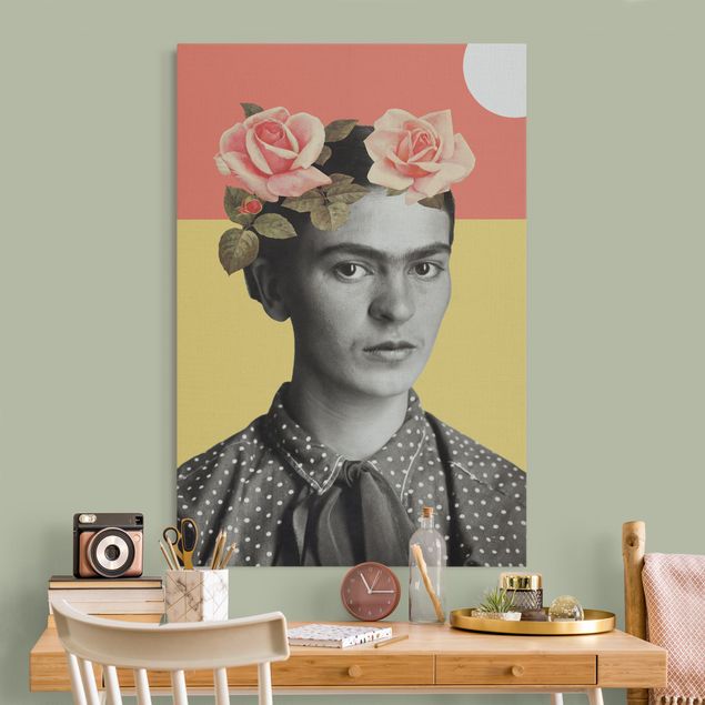 Quadri ritratto Frida Kahlo - Collage del tramonto