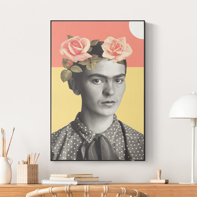 Quadro vintage Frida Kahlo - Collage del tramonto