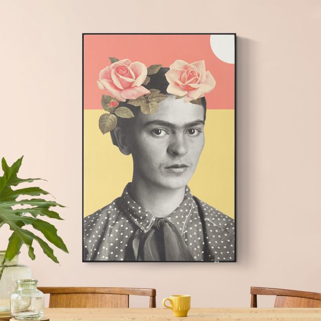 Quadri retro Frida Kahlo - Collage del tramonto