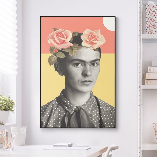 Quadri stile vintage Frida Kahlo - Collage del tramonto