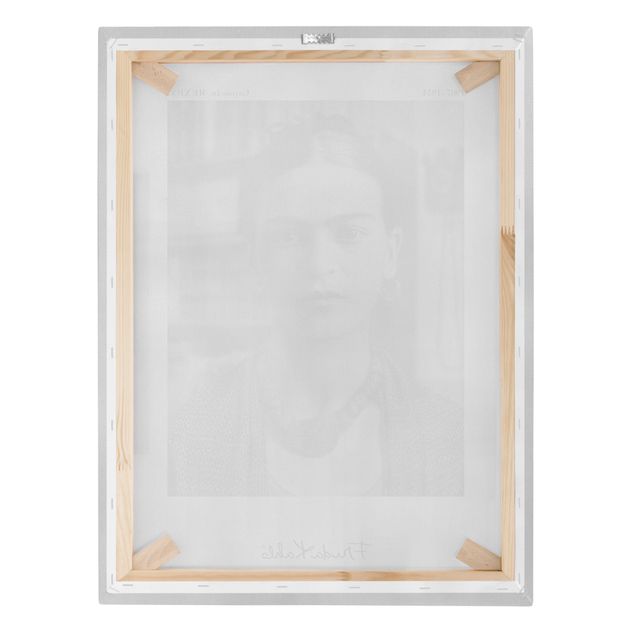 Stampe su tela Ritratto fotografico di Frida Kahlo in casa