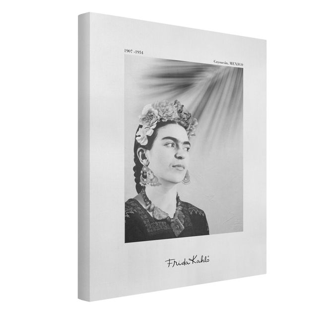 Riproduzione quadri famosi Ritratto di Frida Kahlo con gioielli