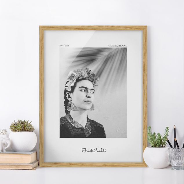 Riproduzioni quadri famosi Ritratto di Frida Kahlo con gioielli
