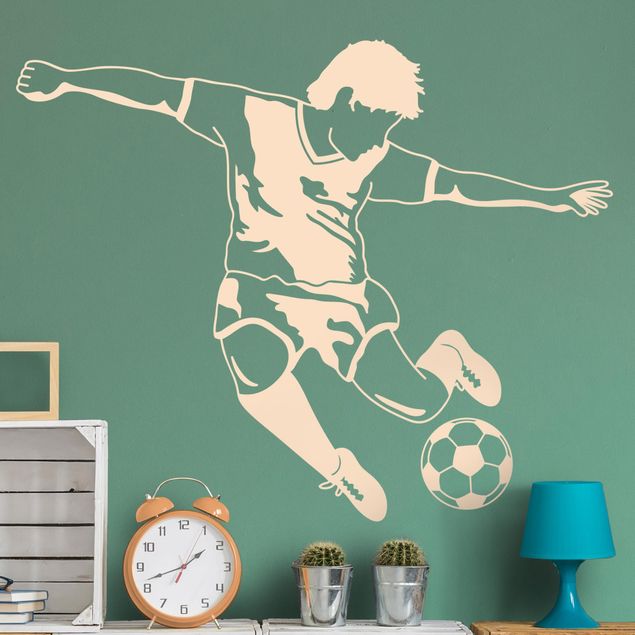 Adesivi murali Stella del calcio che segna un gol