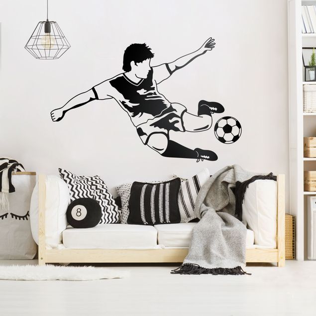 Adesivi murali calcio Stella del calcio che segna un gol