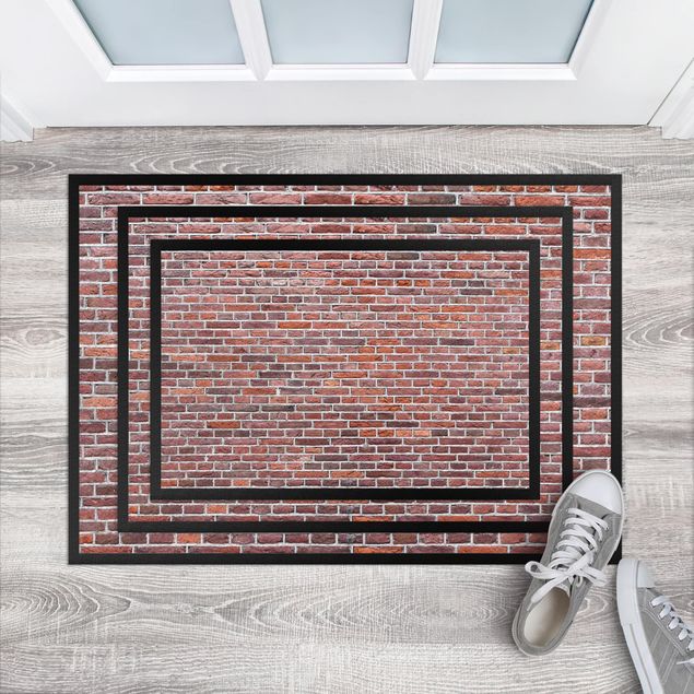 tappeto moderno Brick Wallpaper Amsterdam red