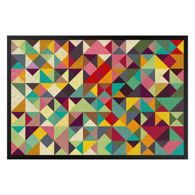 tappeto design moderno Geometria colorata
