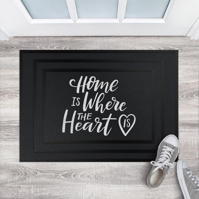 tappeto design moderno Home Is where the Heart Is