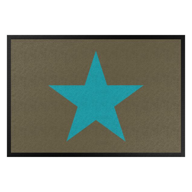 Zerbini con stelle Stella in marrone blu turchese
