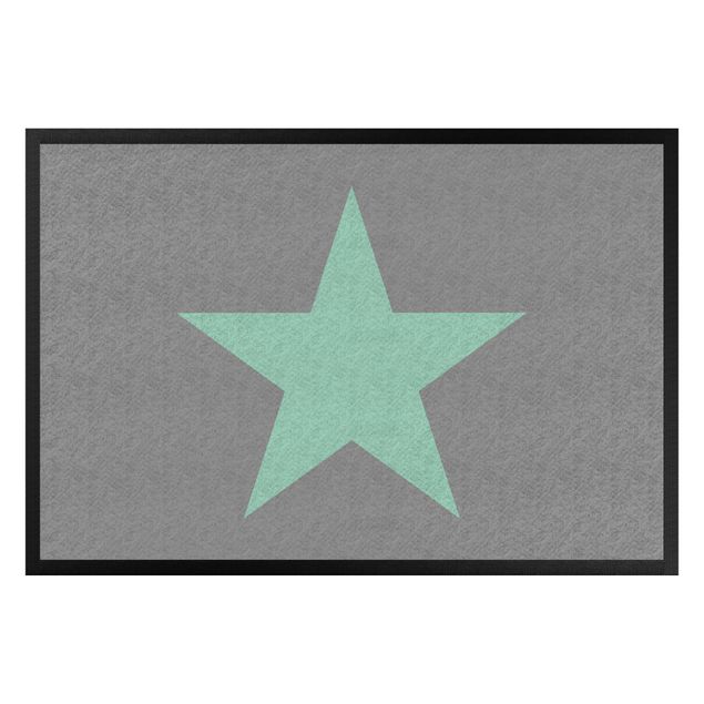 Zerbini con stelle Stella in grigio menta