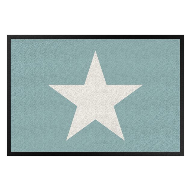 Zerbini con stelle Stella in grigio turchese