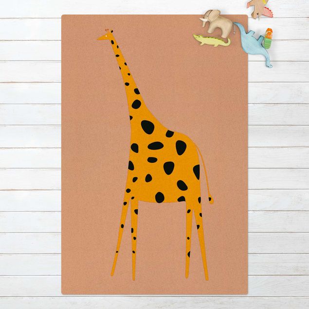 Tappeti moderni Giraffa gialla