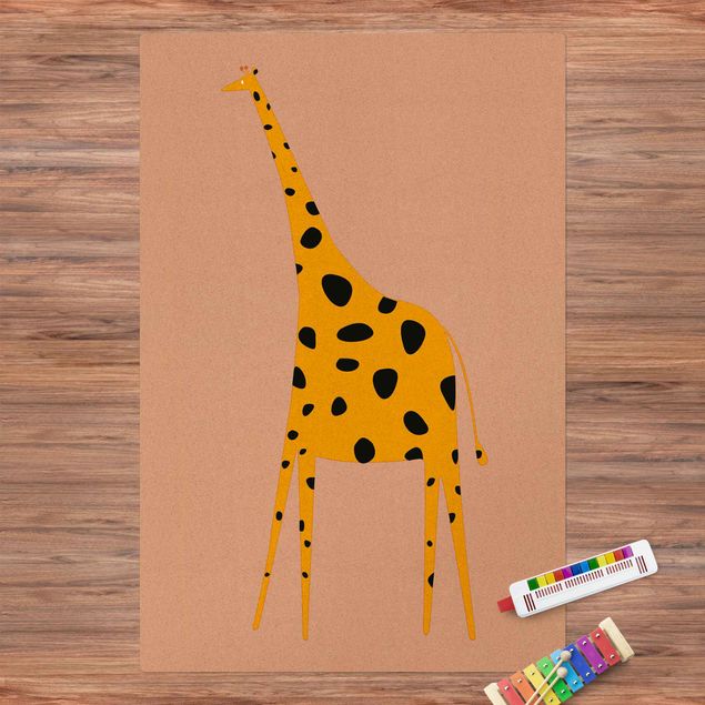 Decorazioni cameretta Giraffa gialla
