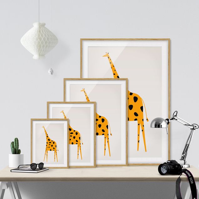 Quadri moderni   Giraffa gialla