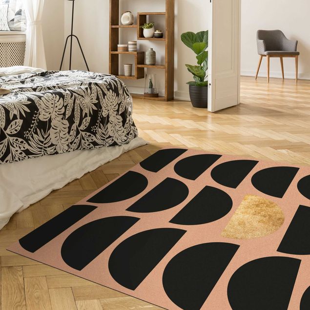 tappeti moderni soggiorno grandi Semicerchio geometrico II