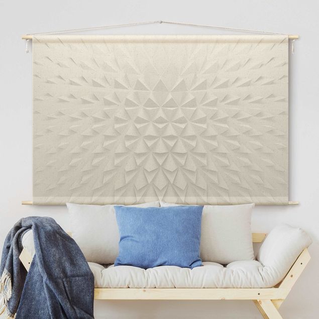 arazzo da parete moderno Motivo geometrico con effetto 3D