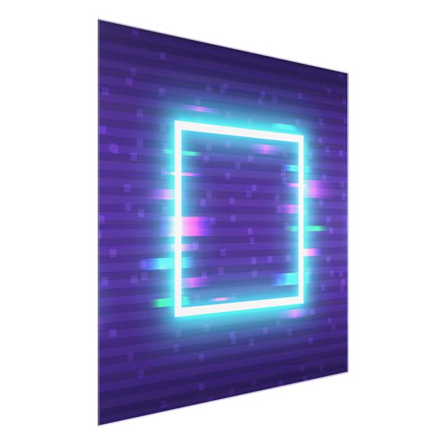 Magnettafel Glas Quadrato geometrico in colori neon