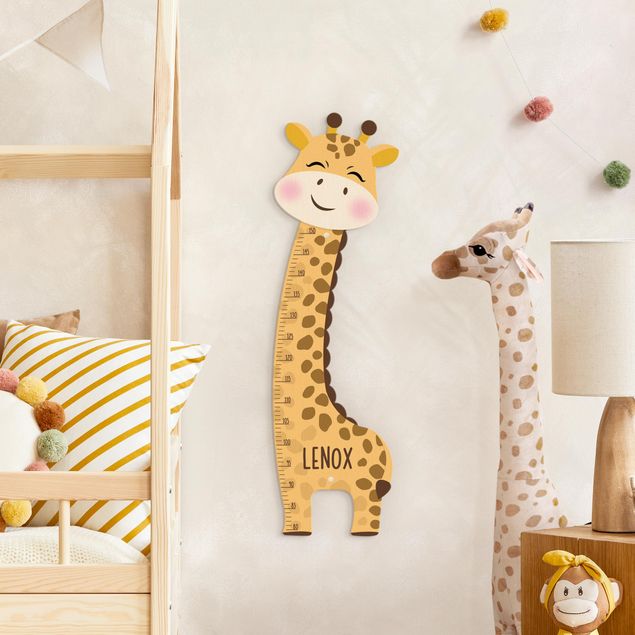 metro crescita personalizzato Giraffa per bambino con nome personalizzato