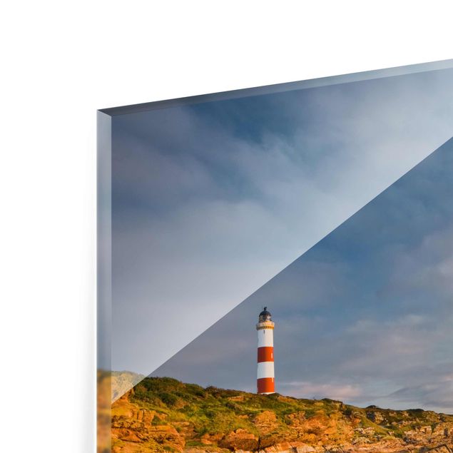 Quadri in vetro con paesaggio Faro collage