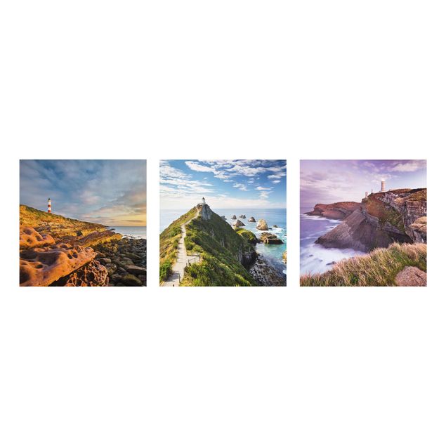 Quadri con paesaggio Faro collage