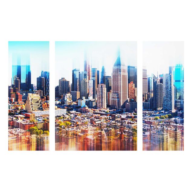 Quadri skyline  Skyline di Manhattan tratto urbano