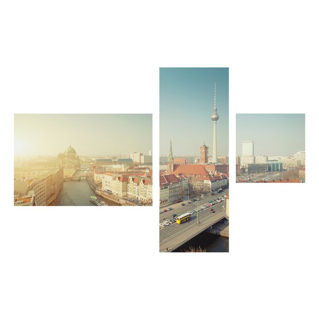 Quadro moderno Collage Berlino al mattino