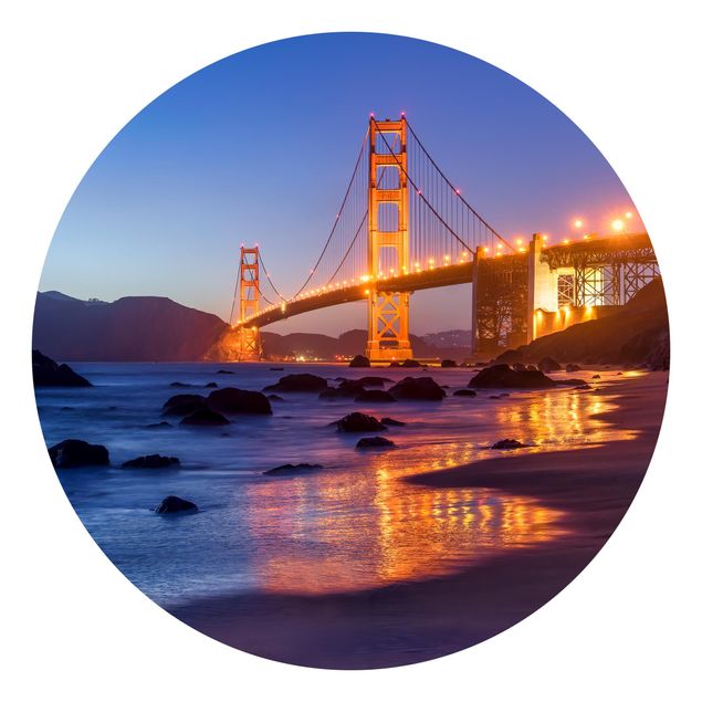 Carta da parati online Ponte del Golden Gate al tramonto
