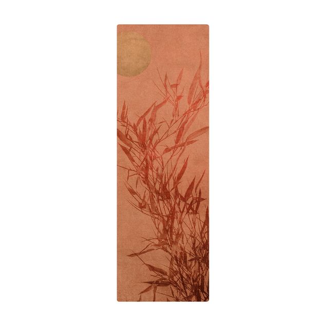 Quadri Kubistika Bambù rosa sole dorato