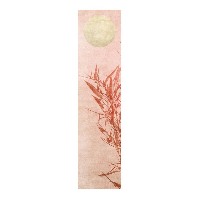 Quadri Kubistika Bambù rosa sole dorato