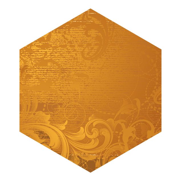 Carte da parati oro Barocco dorato