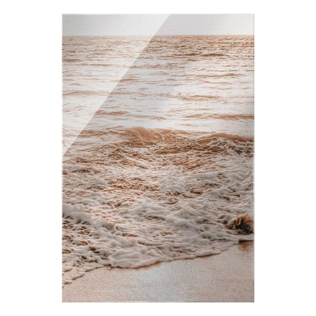 Quadri in vetro con paesaggio Spiaggia dorata