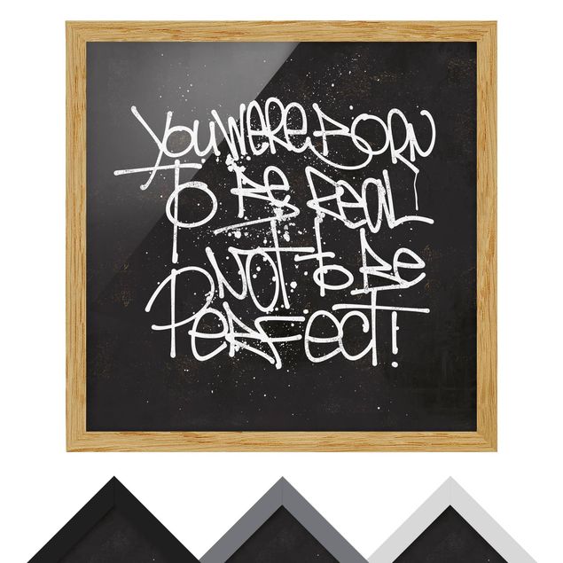Poster con cornice|Graffiti Art Be Real