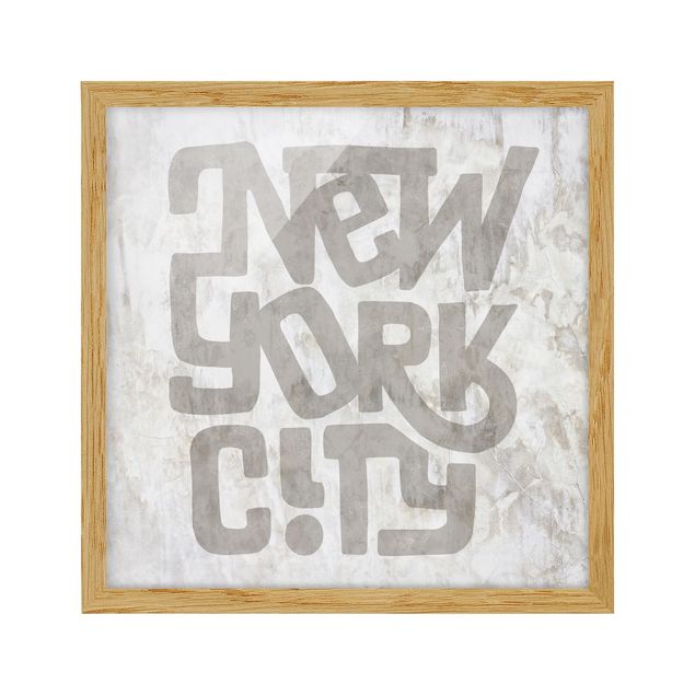 Quadri stile shabby Graffiti Art Calligrafia New York City