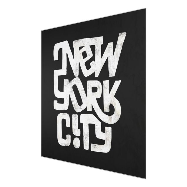 Quadri stampe Graffiti Art Calligrafia New York City Nero