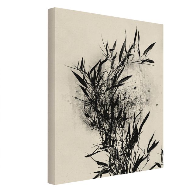 Quadri fiori Mondo vegetale grafico - Bambù nero