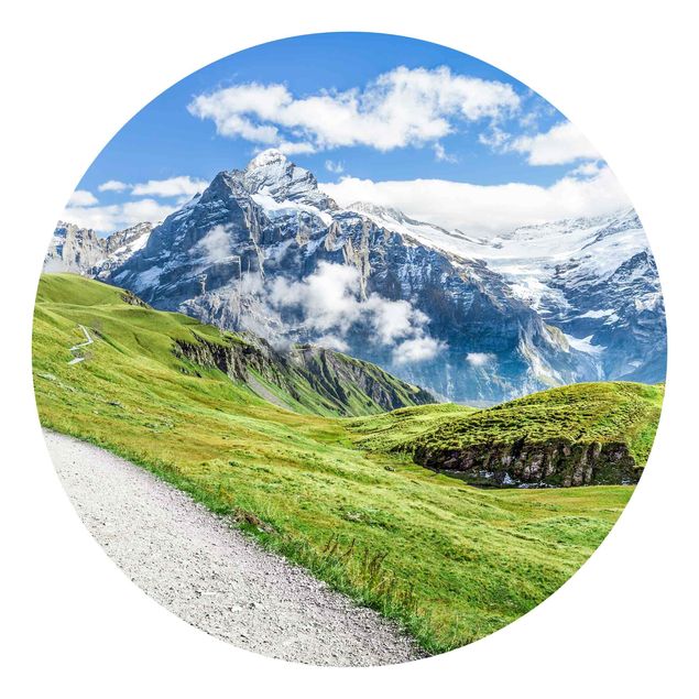 Carta da parati con paesaggi Panorama di Grindelwald