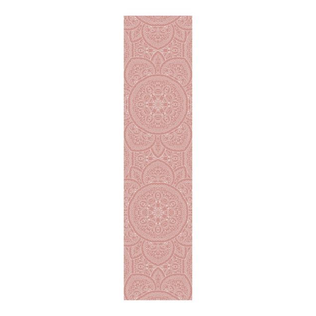 Tessili per la casa Grande disegno mandala in rosa antico