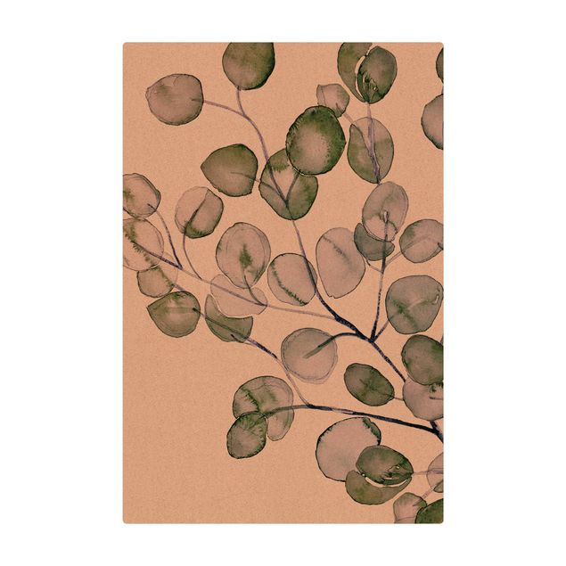 Quadri Monika Strigel Ramo di eucalipto verde ad acquerello