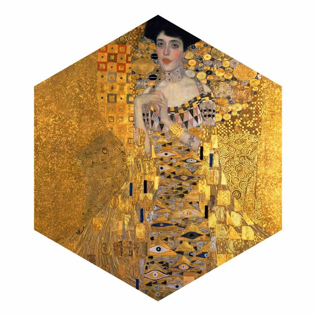 Fotomurale esagonale autoadesivo Gustav Klimt - Ritratto di Adele Bloch-Bauer I