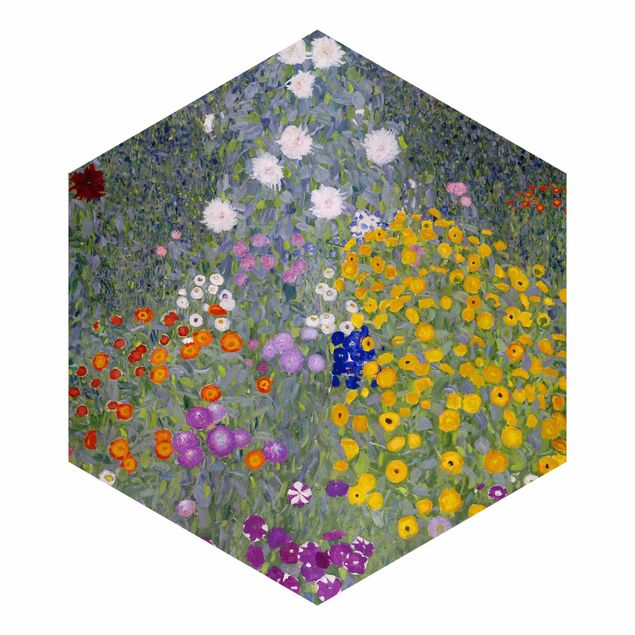 Carta da parati floreale Gustav Klimt - Giardino di casa