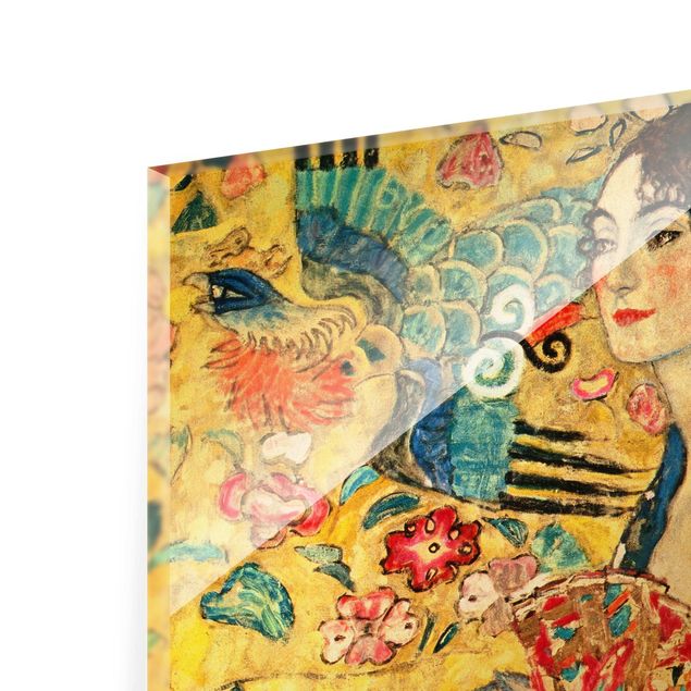 Riproduzione quadri famosi Gustav Klimt - Signora con ventaglio