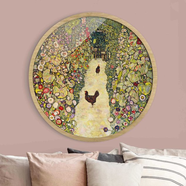 Correnti artistiche Gustav Klimt - Sentiero del giardino con galline