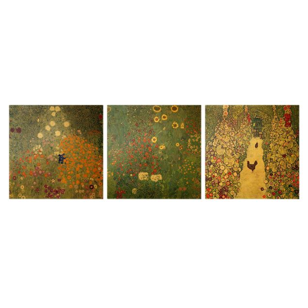 Quadri moderni per arredamento Gustav Klimt - Nel giardino