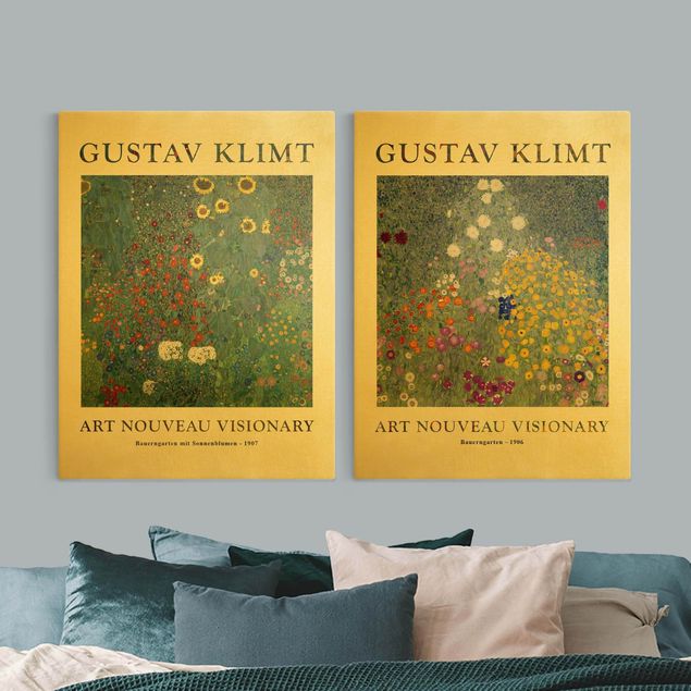 Tele componibili Gustav Klimt - Giardino del contadino - Edizione da museo
