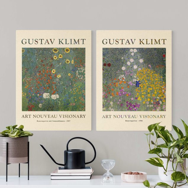 Tele componibili Gustav Klimt - Giardino del contadino - Edizione da museo