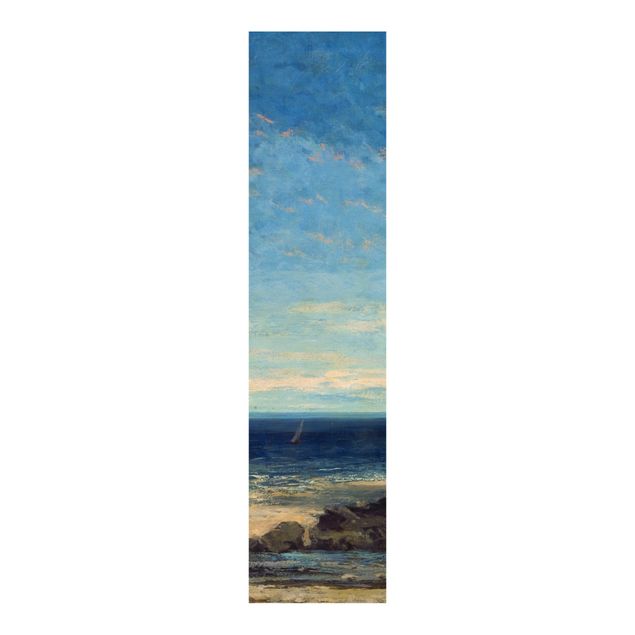 Stampe quadri famosi Gustave Courbet - Il mare - Mare blu, cielo blu