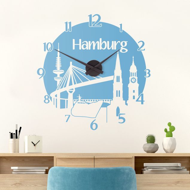 Autocolantes de parede Alemanha Logo Design Amburgo