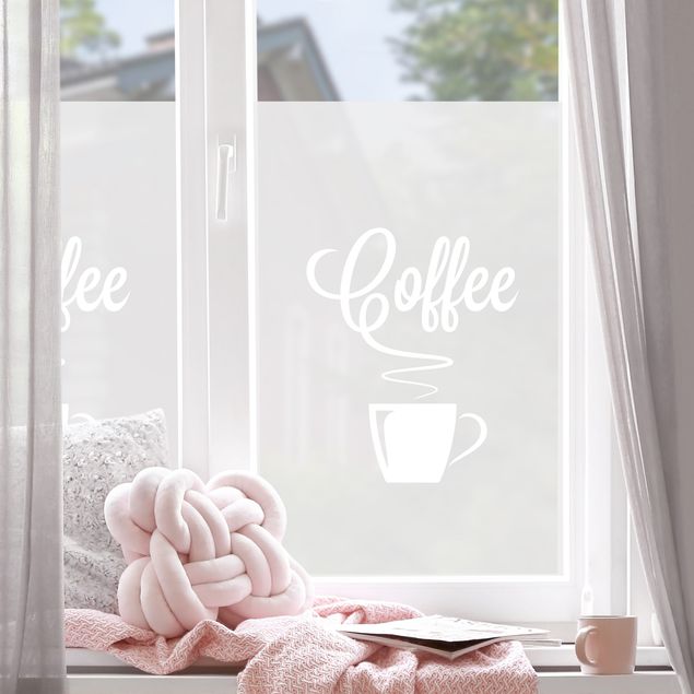 Pellicola per vetri colorata Caffè caldo II